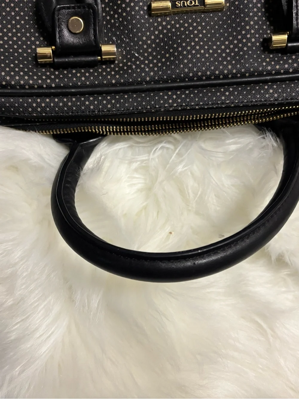 Black Men's Tous Carry-All Briefcase Bag